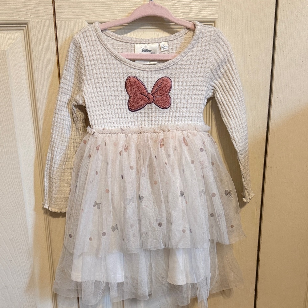 Disney Cream and Pink Kids Casual Dress